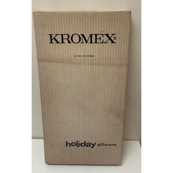 Vintage Kromex MCM Style Chrome 3 Section Server Serving Tray Made in USA NEW - Picture 6 of 9